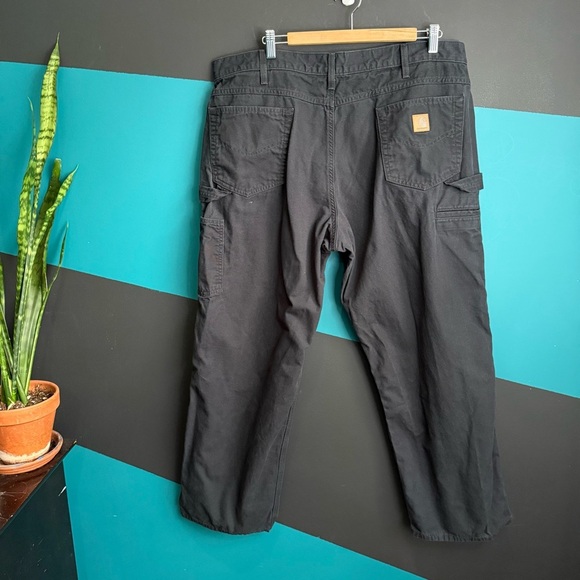 Carhartt Black Loose Fit Pants 40x 30 - Picture 1 of 7